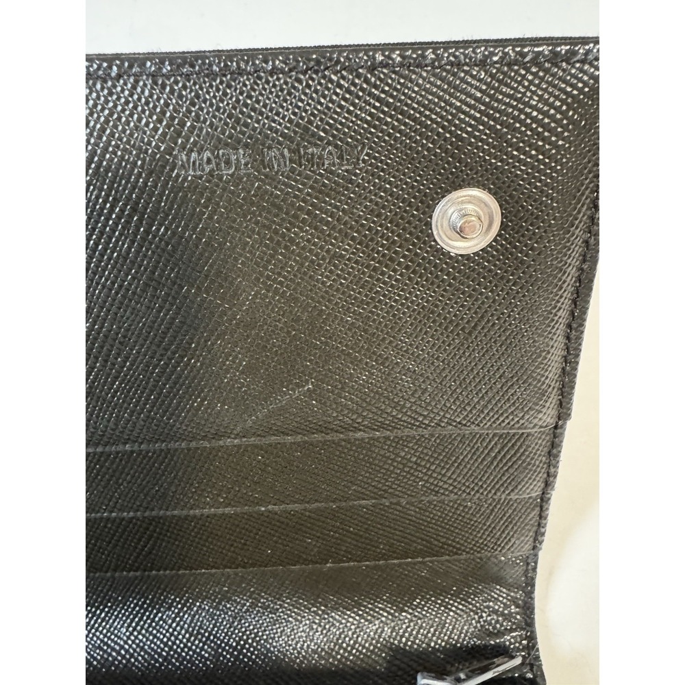 Prada Nylon Black Wallet Made In Italy Authentic 7.25"x 4.5" - Picture 7 of 16